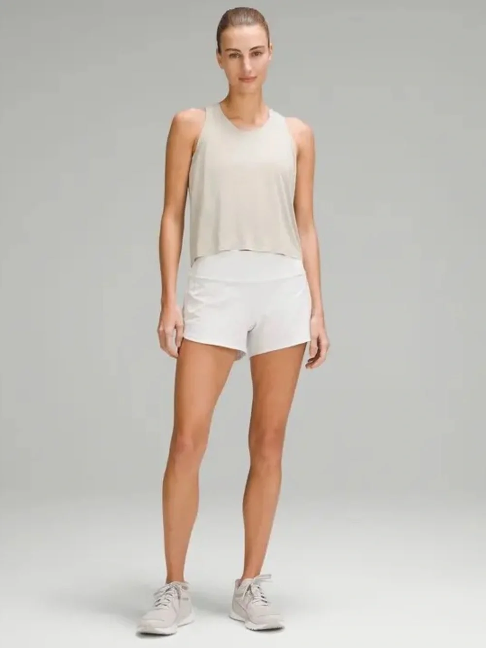 Like New - Lululemon Fast and Free Race Length Tank Top in Mojave Tan (12)